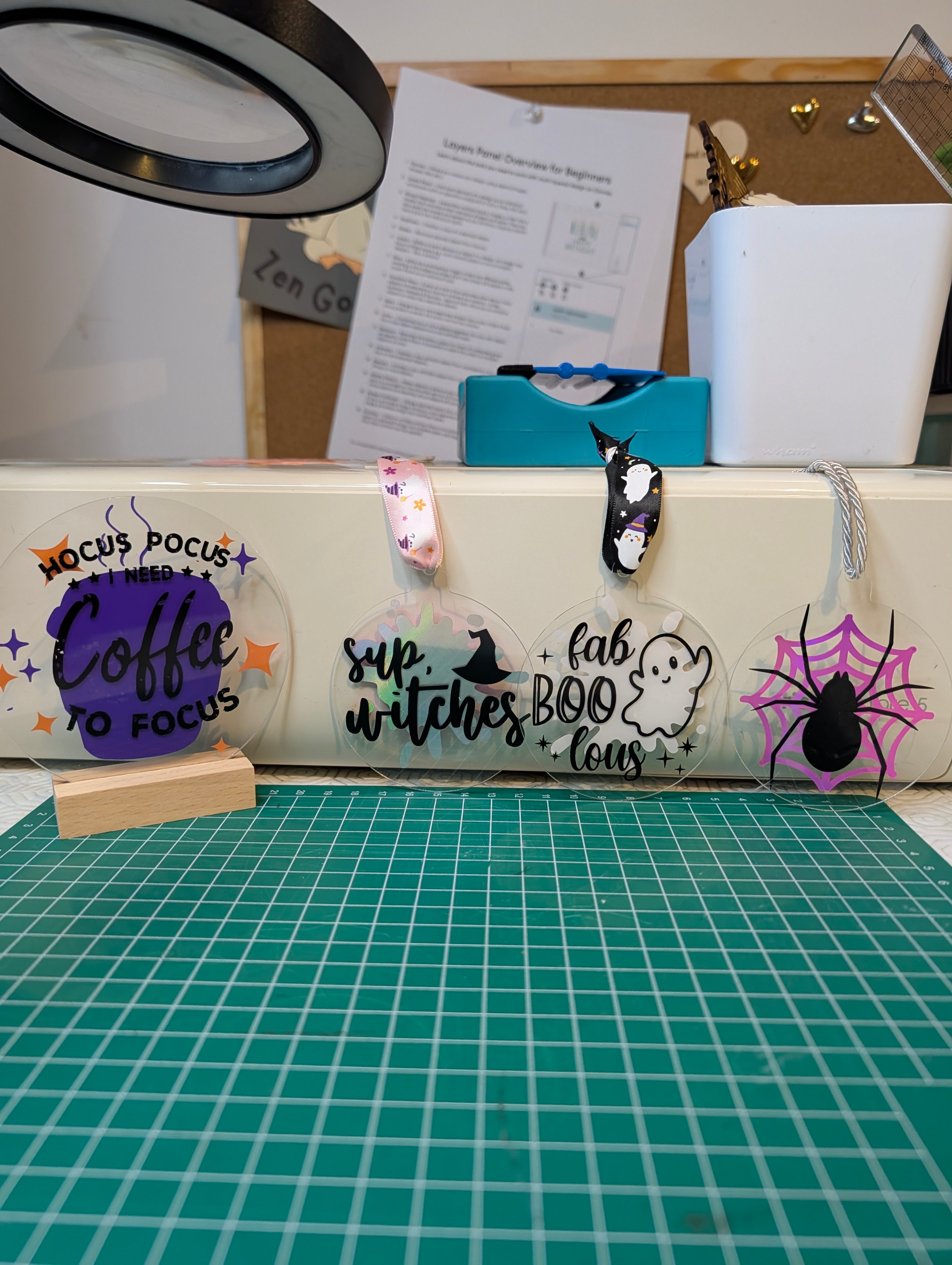 Halloween Baubles | Personalised Handmade Spooky Acrylic Decorations
